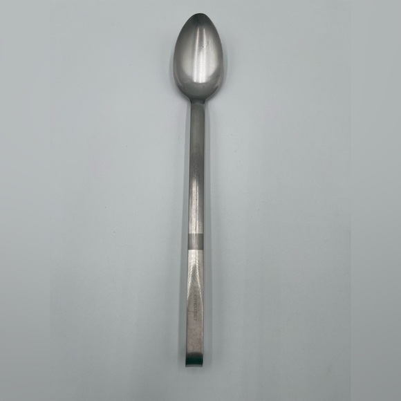 LE CREUSET Stainless Steel Serving Spoon Metal Used Hanging - Picture 1 of 5